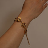 Chanel 1982 CC Coin Bracelet 24k GP