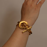 Celine Macadam Arc Chain Bracelet