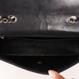 Limited Edition Chanel 2014 Calfskin CC Stitched Medium Single Flap