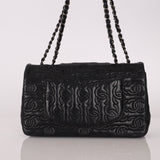 Limited Edition Chanel 2014 Calfskin CC Stitched Medium Single Flap