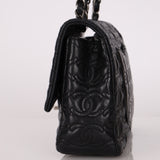 Limited Edition Chanel 2014 Calfskin CC Stitched Medium Single Flap