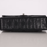 Limited Edition Chanel 2014 Calfskin CC Stitched Medium Single Flap