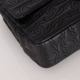 Limited Edition Chanel 2014 Calfskin CC Stitched Medium Single Flap