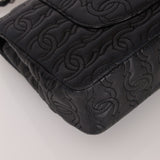 Limited Edition Chanel 2014 Calfskin CC Stitched Medium Single Flap