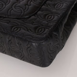 Limited Edition Chanel 2014 Calfskin CC Stitched Medium Single Flap