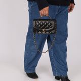 Chanel 1994 Small Black Diana 24K GP