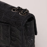 Limited Edition Chanel 2014 Calfskin CC Stitched Medium Single Flap