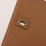 Chanel 1997 Caviar Turnlock Beige Chain Bag