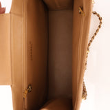 Chanel 1997 Caviar Turnlock Beige Chain Bag