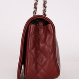 Chanel 2012 Caviar Medium Dark Red Timeless Chain Flap