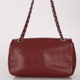 Chanel 2012 Caviar Medium Dark Red Timeless Chain Flap