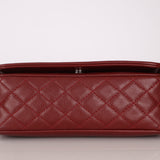 Chanel 2012 Caviar Medium Dark Red Timeless Chain Flap