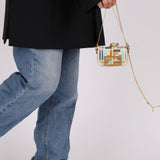 Fendi Multicolor Zucca Canvas Nano Baguette