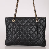 Chanel 2019 Shiny Lambskin Quilted Medium Double Case With Strap