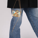 Fendi Multicolor Zucca Canvas Nano Baguette