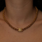 Celine Triomphe Double Link Necklace