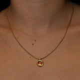Dior 2004 Bottle Cap Logo Pendant Necklace