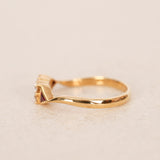 Mouawad 18K Yellow Gold Diamond and Ruby Twist Ring, Size US 4.5