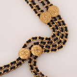 Chanel 2022 Caviar Quilted Twist Your Buttons Coin Purse With Chain
