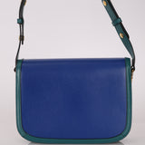 Gucci 1955 Blue Boxcalf Horsebit Shoulder Bag