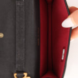 Chanel 2022 Caviar Quilted Twist Your Buttons Coin Purse With Chain