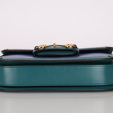 Gucci 1955 Blue Boxcalf Horsebit Shoulder Bag