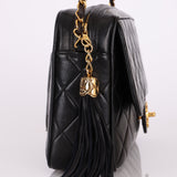 Chanel 1989 Lambskin Turnlock Classic Flap Camera Bag