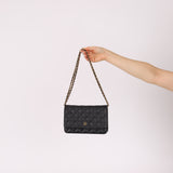 Chanel 2018 Caviar Wallet on Chain