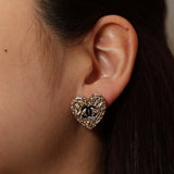 Chanel 2024 Heart CC Logo Studs