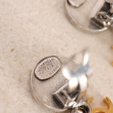 Chanel 1996 Coco Silver and Gold Clip-On Earrings