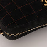 Chanel 2002 Suede Chocolate Bar Camera Bag 24K GP