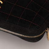 Chanel 2002 Suede Chocolate Bar Camera Bag 24K GP
