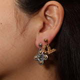 Louis Vuitton Swarovski Crystal Love Letter Timeless Ear Stud Trio Earrings
