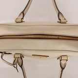 Prada Saffiano Ivory Leather Top Handle