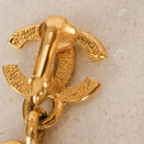 Chanel Coco Swing Cutout Clip-On Earrings 24K GP