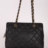 Chanel 2013 Lambskin Diamond CC Chain Tote