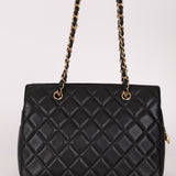 Chanel 2013 Lambskin Diamond CC Chain Tote