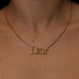 Dior Icon Logo Pendant Necklace