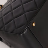 Chanel 2013 Lambskin Diamond CC Chain Tote