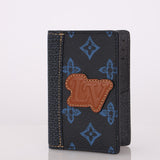 Louis Vuitton Record Navy Monogram Bifold Cardholder