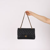 Chanel 1995 Lambskin Classic Medium Double Flap 24K GP