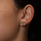 Dior Crystal CD Earrings