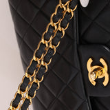 Chanel 1995 Lambskin Classic Medium Double Flap 24K GP
