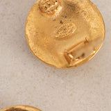 Chanel 1994 Coco Mark Clip-On Earrings 24K GP
