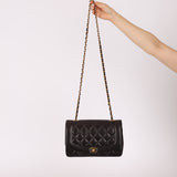 Chanel 1995 Lambskin Medium Diana Flap 24K GP