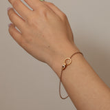 Cartier 18K Rose Gold Love Bracelet on Chain