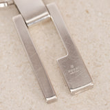 Gucci Sterling Silver G Logo Necklace