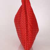 Bottega Veneta Intrecciato Red Hobo w/ Mirror