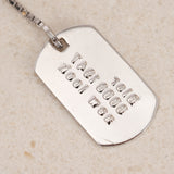 Dior Dog Tag Necklace