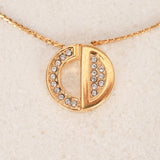 Dior Denim Pendant Necklace